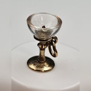 Small Vintage Sterling Silver Goblet Charm